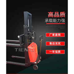半电动叉车1吨2吨电动堆高车小型液压升降机堆垛车升高铲车装卸车
