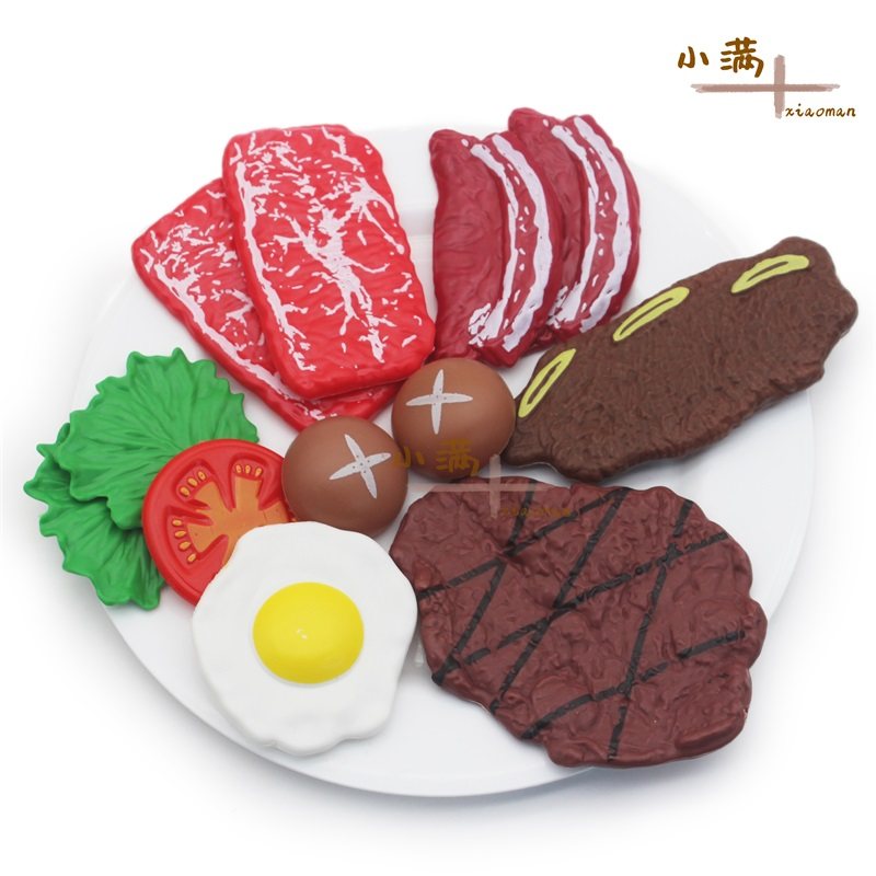 过家家女孩仿真食物塑料玩具西餐厅自助餐快餐煎牛排刀叉勺16件套,玩具/童车/益智/积木/模型,过家家玩具,淘宝优惠券,粉丝福利购,淘宝优惠卷