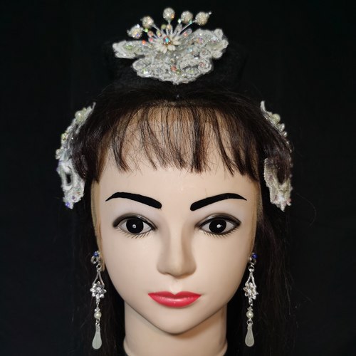 古装白蛇传白娘子仙女古典舞蹈戏曲花旦头饰小姐直播表演出配饰品