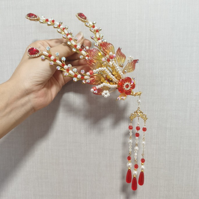 戏曲头饰DIY水钻均可用偏凤复古