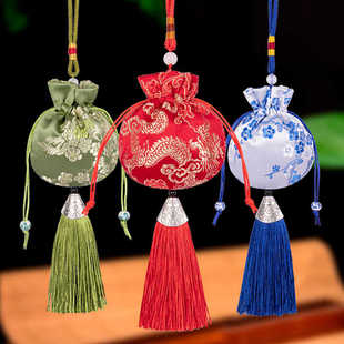 端午节香包香囊diy艾叶空袋汉服高档随身驱蚊荷包空袋子古风香袋