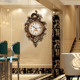 简欧钟表个性 家用大气时钟创意潮流石英钟壁钟 挂钟静音客厅表欧式