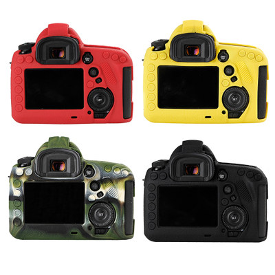 适用5D4 1DX a7s2 D4S D5 D810 a7 IV单反相机硅胶套保护套荔枝纹