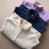 秋冬款 男女中大童摇粒绒三色玉米绒拉链衫 外套保暖可做内胆1095