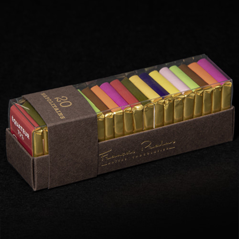 法国进口 Pralus热带系列10种75%黑巧克力小片礼盒20片100克