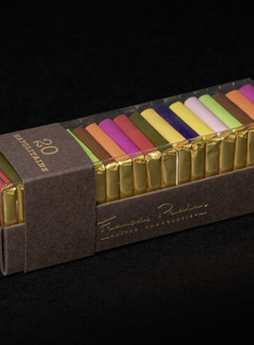 法国进口 Pralus热带系列10种75%黑巧克力小片礼盒20片100克