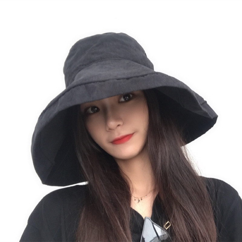 日系防紫外线遮脸百搭渔夫帽帽子