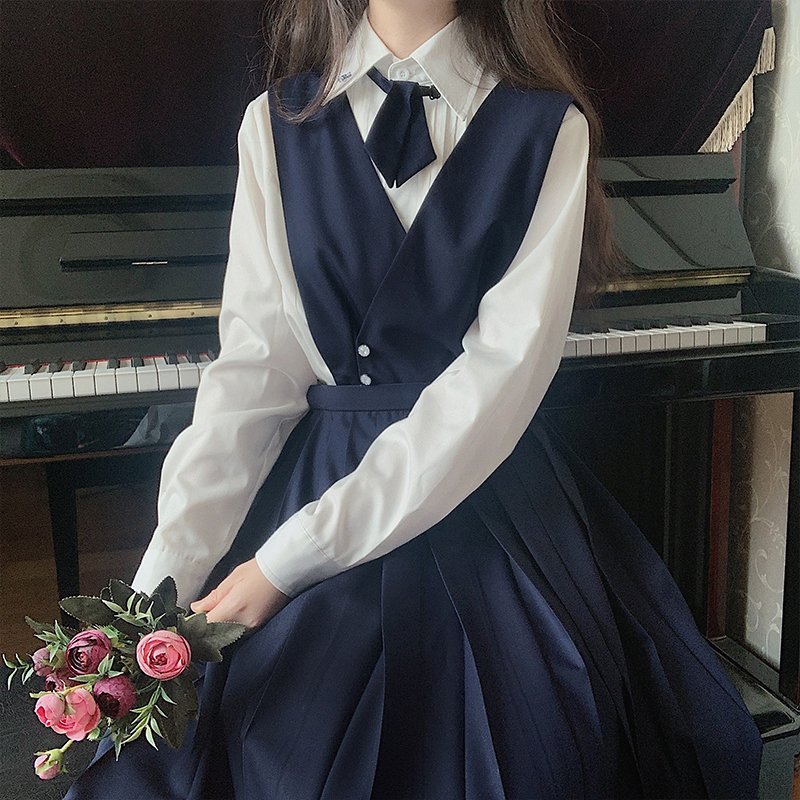 长雅女子jk制服连衣裙西服