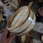 楠竹蒸笼竹制商用泸州小笼包蒸饺重庆开州开县手工成都四川长手柄