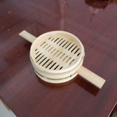 5.8寸 包邮 商用楠竹子小笼包5.5 刻字logo 公分 蒸笼新款