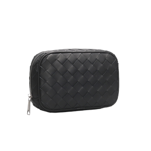 手拿包男款新款潮流真皮编织黑色小手包休闲奢侈时尚手机包手抓包