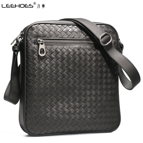 Сумка на одно плечо, сумка через плечо, ремешок для сумки, плетеный рюкзак, из натуральной кожи