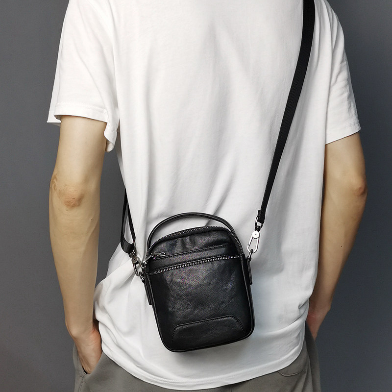 男斜挎包韩版新款百搭植鞣头层牛皮手提斜跨小背包休闲真皮单肩包,箱包皮具/热销女包/男包,男士包袋,淘宝优惠券,粉丝福利购,淘宝优惠卷