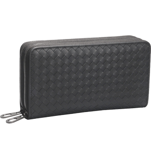 手拿包31卡位编织双拉链男小手包2024新款真皮手抓包商务休闲男包