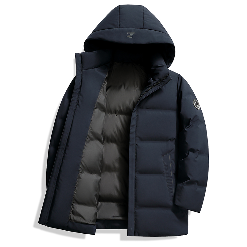 Yiliton/依立腾羽绒服男款2024冬季新款休闲时尚连帽加厚保暖外套