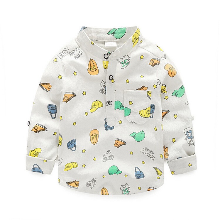 Chemise garcon à manche longue - Ref 2075299 Image 1