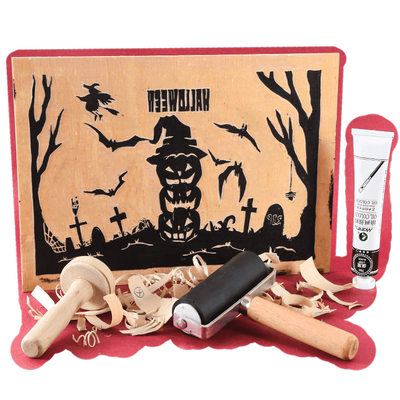 版画工具套装木刻板a4手工DIY