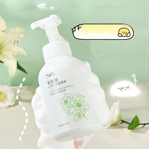 TWG氨基酸山茶花洁面慕斯滋润补水保湿清洁泡沫洁面乳洗面奶600g