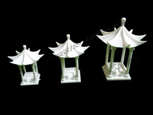 建筑沙盘模型场景制作材料手工公园公共设施室外景观凉亭模型