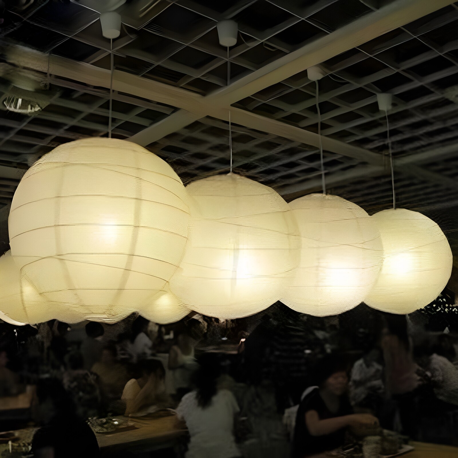瑞格利日式交叉装饰纸灯笼图片