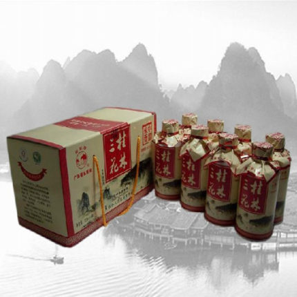 广西桂林特产桂林三花酒50度8瓶125ml小酒版礼盒米香型白酒粮食酒