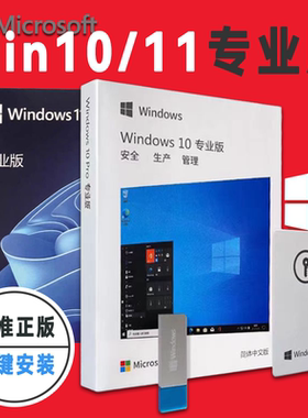 官方Windows11专业版系统u盘彩盒电脑重装win10Pro优盘64位零售版