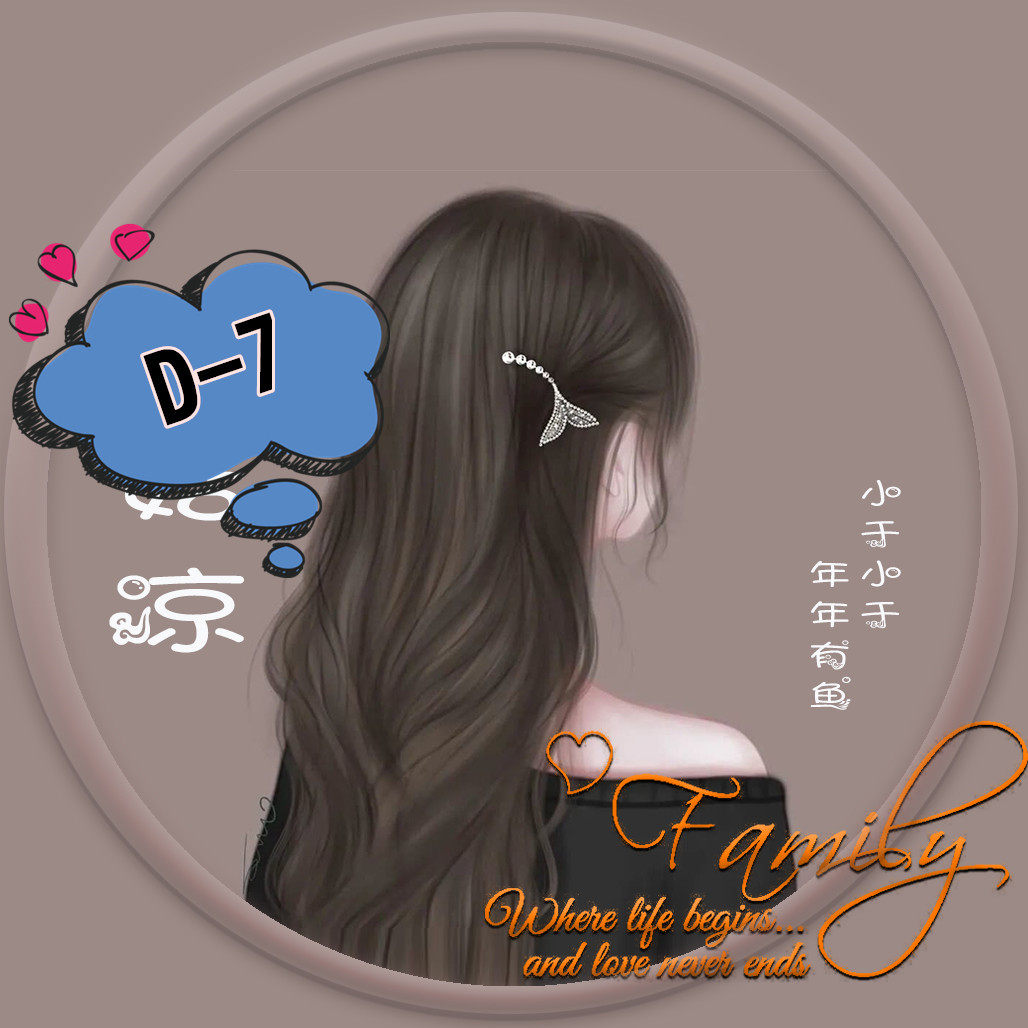 个性头像定制女神背影头像系列d1-d6私人定制头像