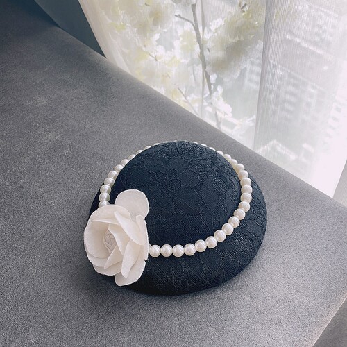 vintage名媛优雅风旗袍头饰礼帽