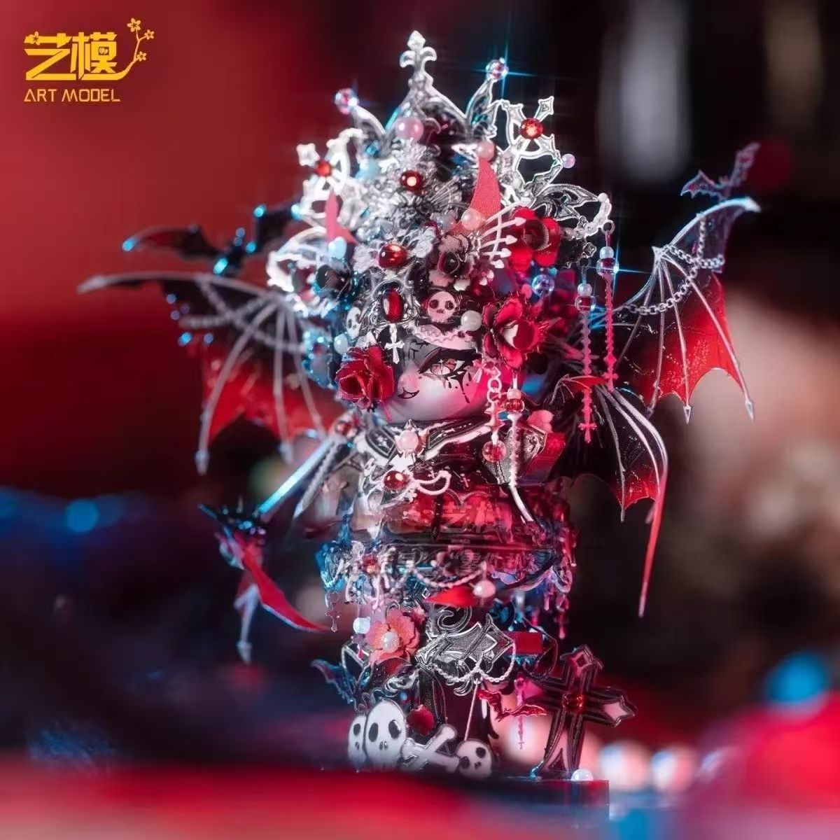 艺模喵之城魅惑女王圣翼天使金属拼图3d立体拼图模型手工摆件礼物