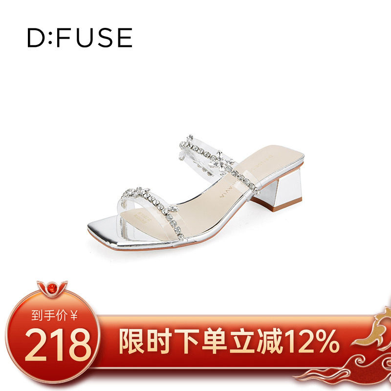 dfuse凉鞋拖鞋迪芙斯仙女