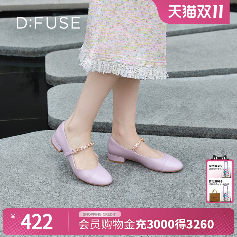 简约通勤平底玛丽珍鞋