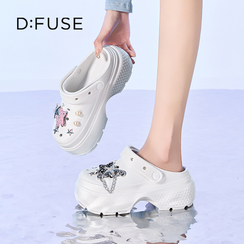 DFuse迪芙斯潮流星星洞洞鞋女