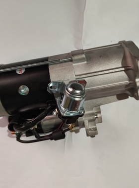 适用于三一挖机245新款三菱D06FR马达QDJ2456V 24V两孔12齿6.0KW