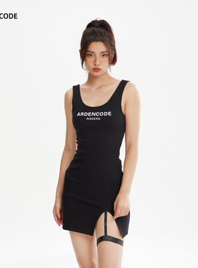ARDENCODE R 印象丨女款腿部绑带可调节设计感背心连衣裙