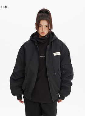 ARDENCODE W 引导丨男女同款宽松版MA1连帽棉服时尚百搭棉衣外套