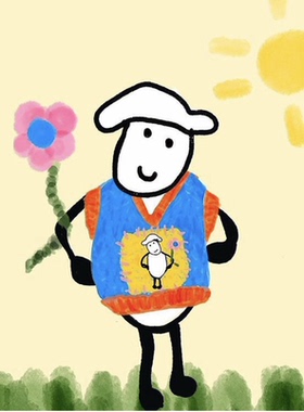 阿林工坊棒针编织sheep vest视频教程材料包