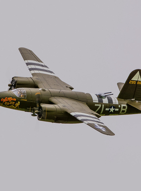 Dynam迪乐美B26二战1.5米电动航模飞机轰炸机固定翼4S动力像真机