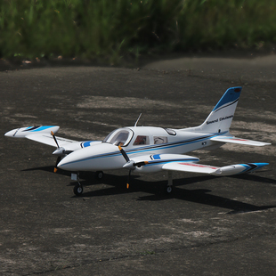 Dynam迪乐美 Cessna310翼展1.3m双发正反桨像真机电动遥控固定翼