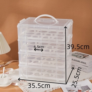 透明塑料pp盒多层多格蛋糕盒手提纸杯蛋糕包装盒装西点甜品蛋挞盒