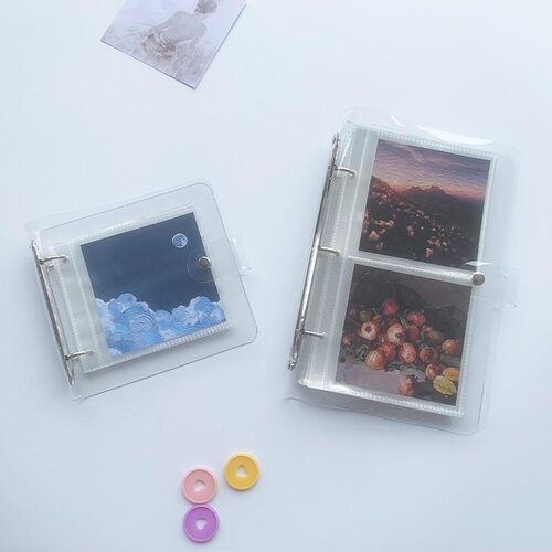 油画棒相片追星收纳册迷你替芯