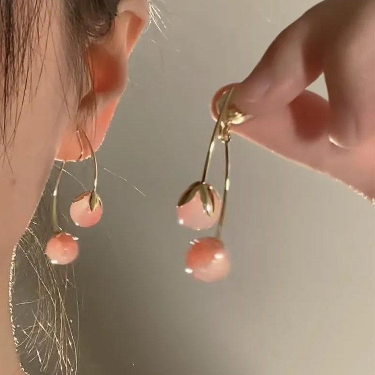 女无耳洞耳饰轻奢百搭蚊香盘冰透粉樱设计耳夹珍珠山茶小众可爱,饰品/流行首饰/时尚饰品新,耳夹,淘宝优惠券,粉丝福利购,淘宝优惠卷