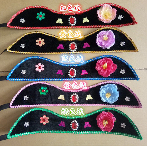 老太太头箍老婆婆头饰媒婆头花秧老奶奶头饰发箍发圈 地主婆头饰