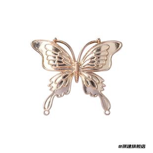 礼物胸针螺钿碎片发簪底胚头饰配件古风胸针薄贝壳素胚饰品DIY