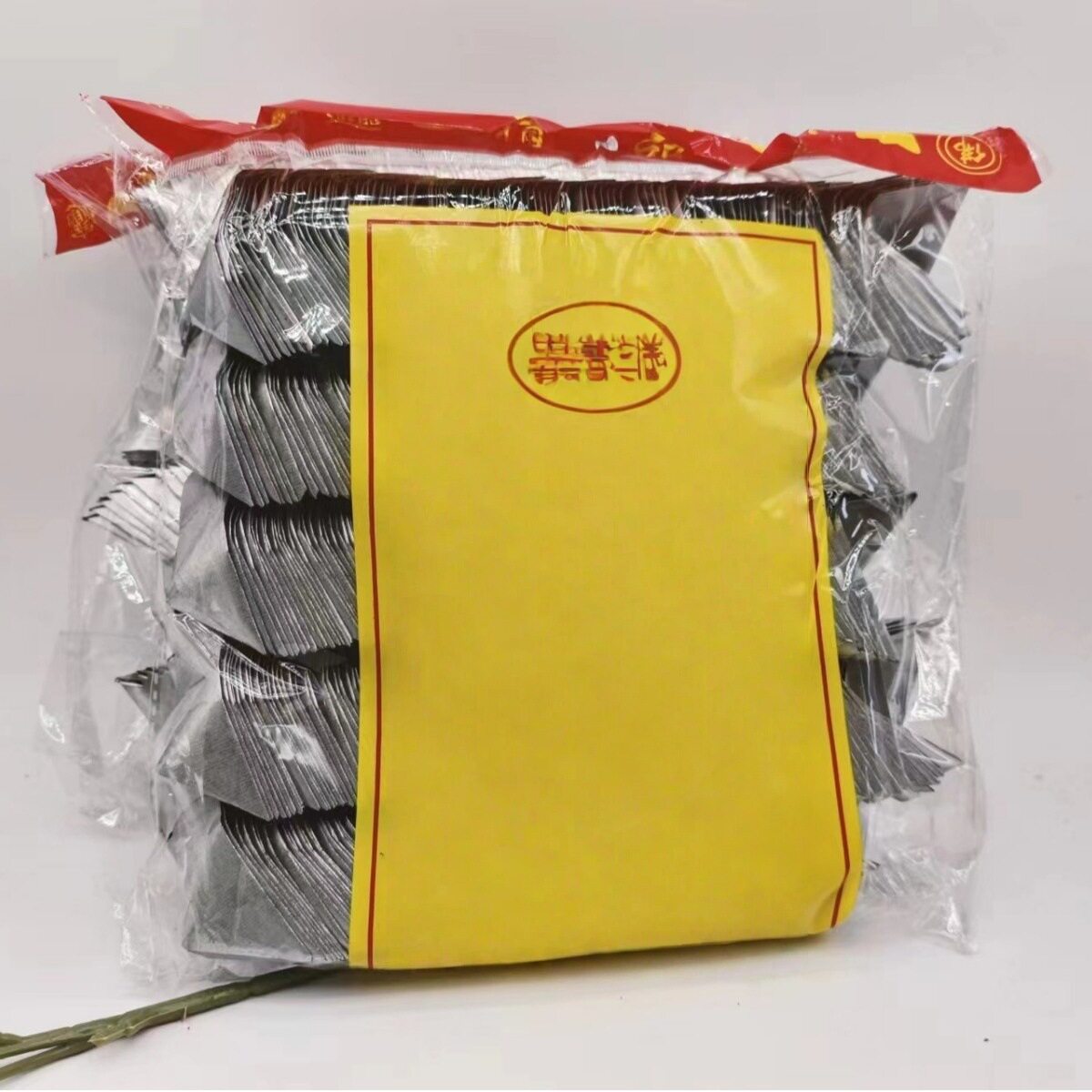 锡箔元宝金银500只绍兴元宝手工折成品烧纸钱特黄灰锡箔