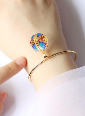 伴流云香囊球吊坠手镯镂空随身