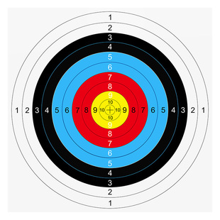 全环户外半环弓箭靶纸三联靶纸箭靶纸弓箭靶纸AME40射击比赛