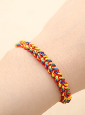 2023手工编织绳五彩绳五色线