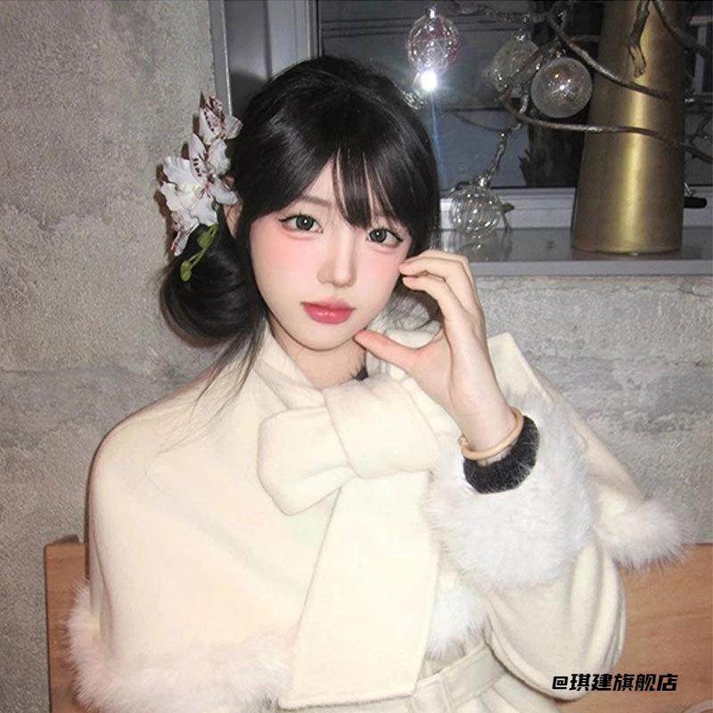 侧边刘海夹白色粉色氛围感发饰精致日韩风女生头饰百合头花蝴蝶兰,饰品/流行首饰/时尚饰品新,耳夹,淘宝优惠券,粉丝福利购,淘宝优惠卷