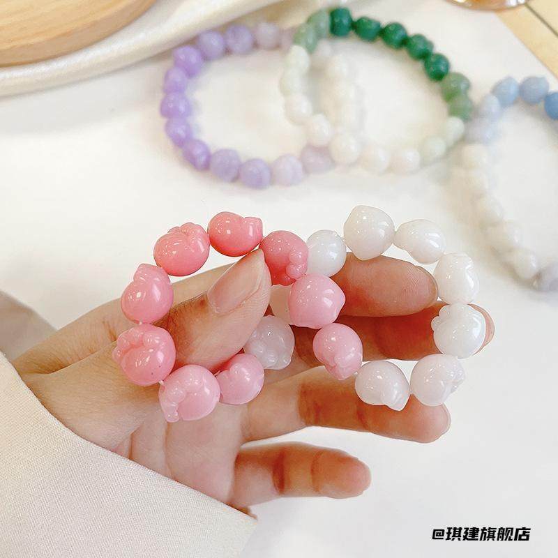 旅游新中式手串珠手链高档手串男女手串珠手捻小猫爪可爱渐变渐变,饰品/流行首饰/时尚饰品新,多宝手串,淘宝优惠券,粉丝福利购,淘宝优惠卷