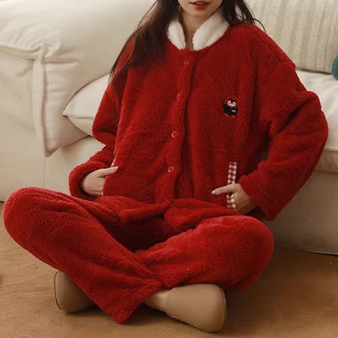 2026新年大红色女本命年睡衣套装